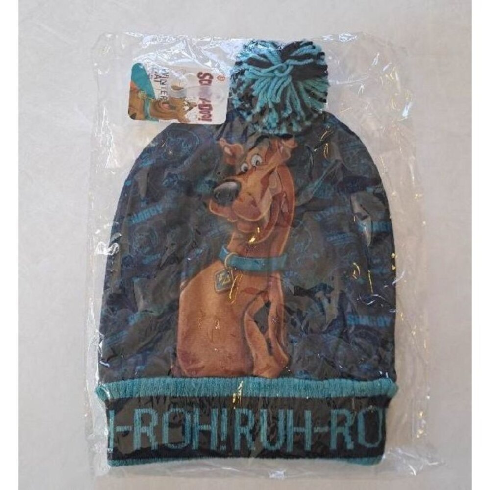 New Scooby Doo Ruh Roh Beanie Hat Adult Winter One Size NIP Cartoon Dog Shaggy - Picture 2 of 3